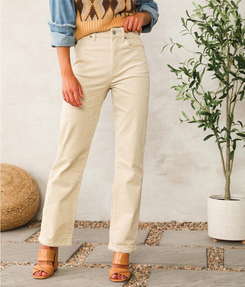 KanCan 90s Straight Stretch Corduroy Pant front view