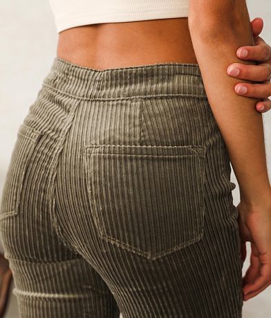 KanCan High Rise Corduroy Super Flare Pant BACK_POCKET