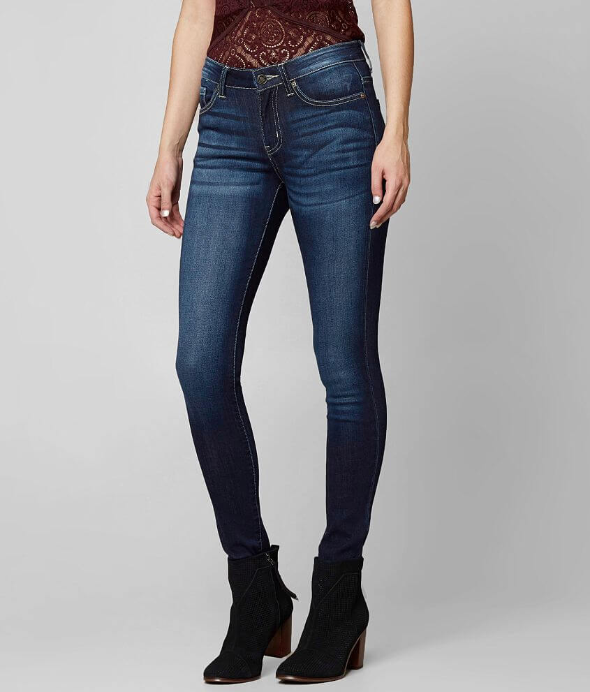 KanCan Mid-Rise Super Skinny Stretch Jean front view