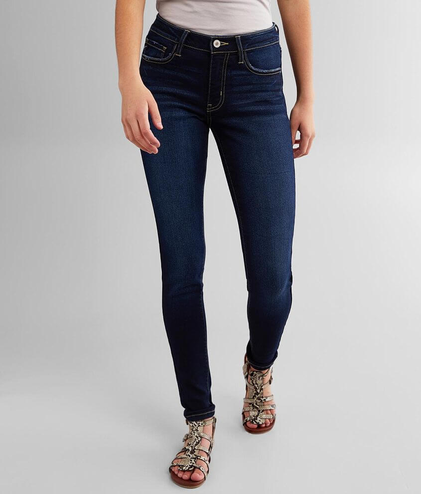 KanCan Mid-Rise Super Skinny Stretch Jean front view
