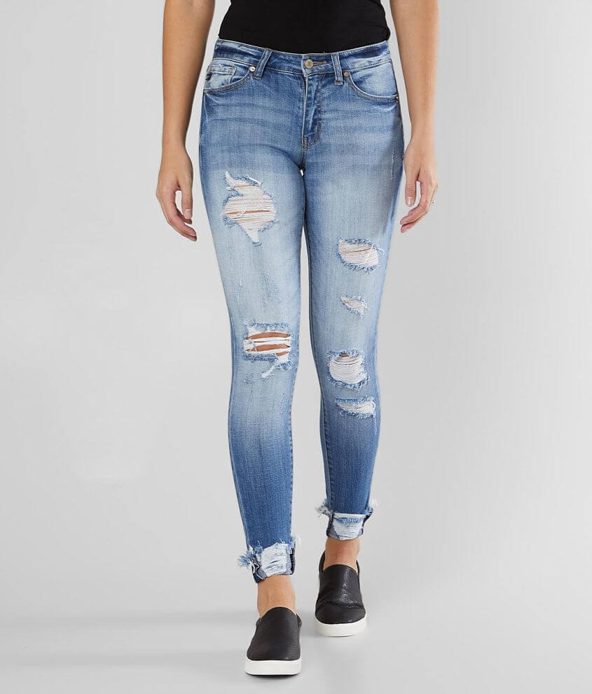 KanCan Mid-Rise Ankle Skinny Stretch Jean front view