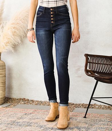 KanCan Kurvy High Rise Skinny Stretch Jean front view