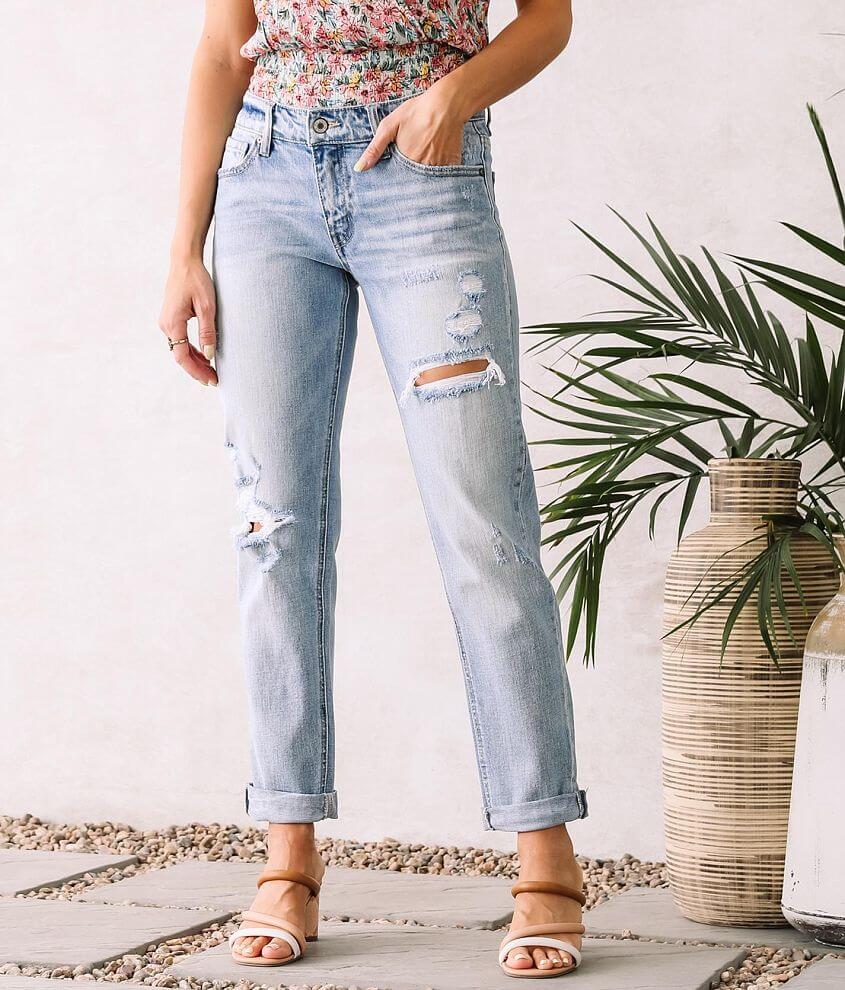 WIDE FIT RELAXED ANKLE JEANS