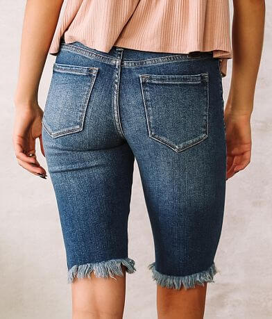KanCan Mid-Rise Bermuda Stretch Short BACK