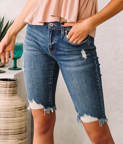 KanCan Mid-Rise Bermuda Stretch Short