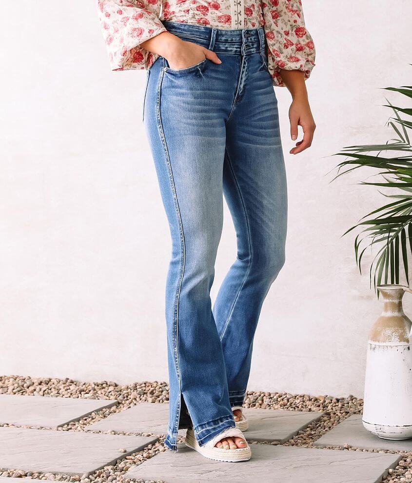 KanCan High Rise Curvy Flare Stretch Jean - Women's Jeans in Medium ...