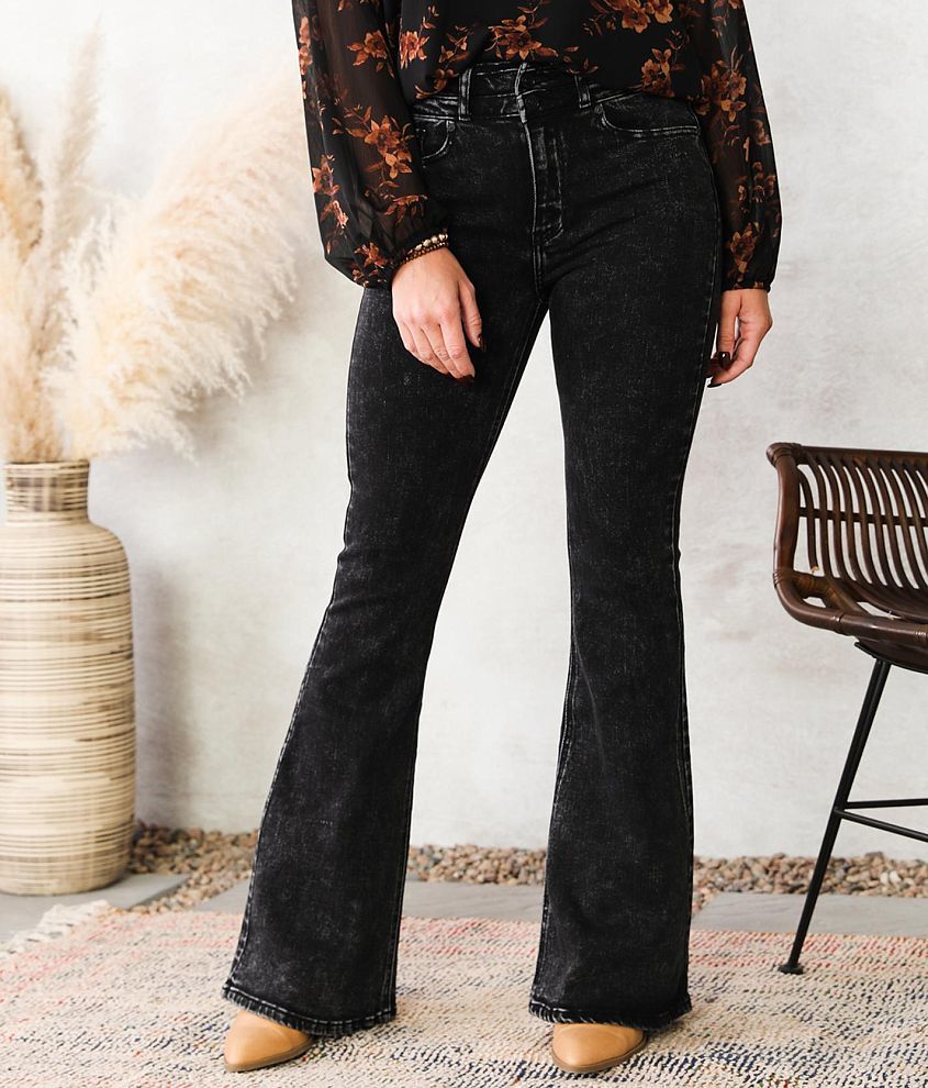 Straight Leg Flare Jeans, Flare High Waist Jean