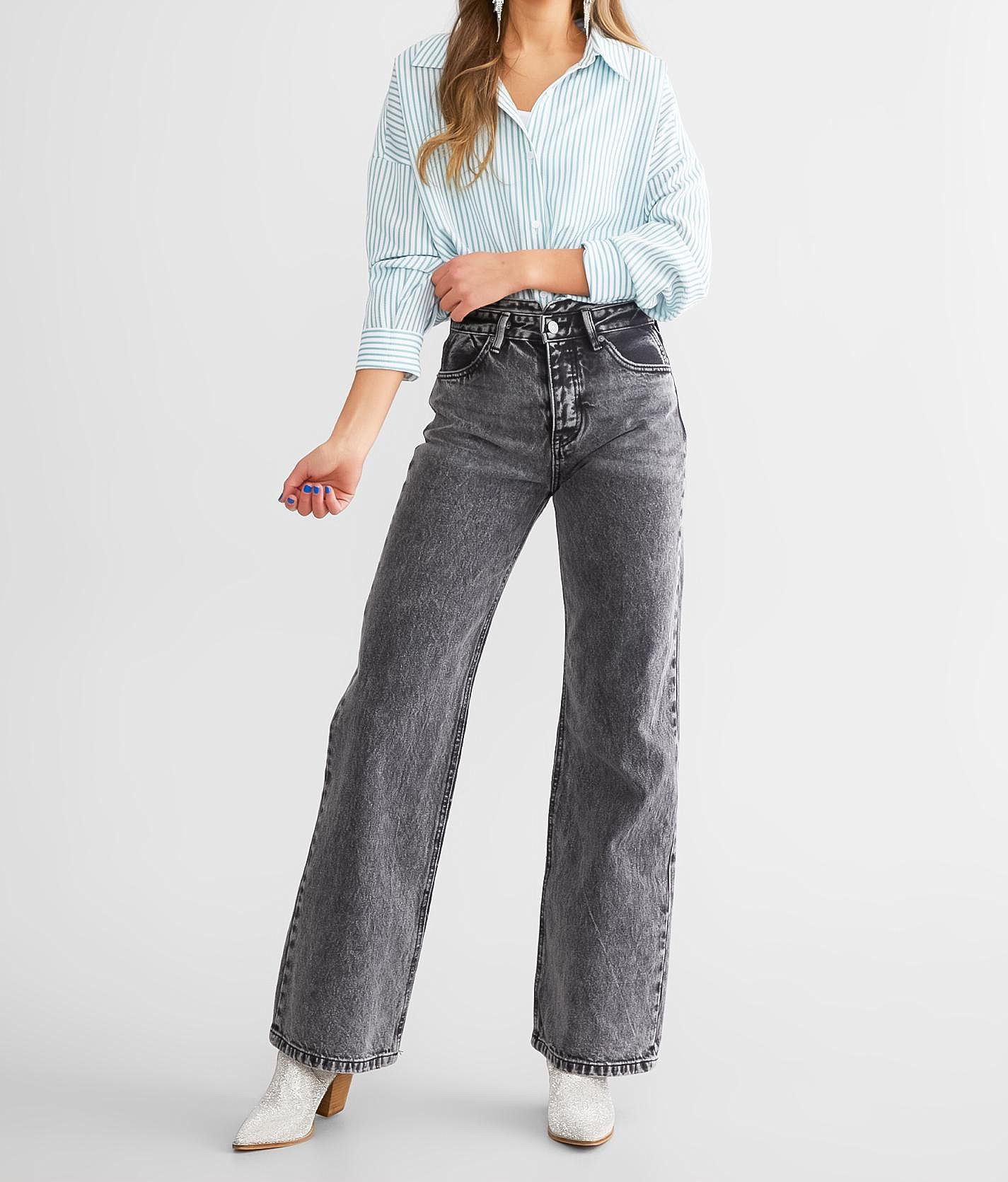 Jeans 90's discount flare con rotos