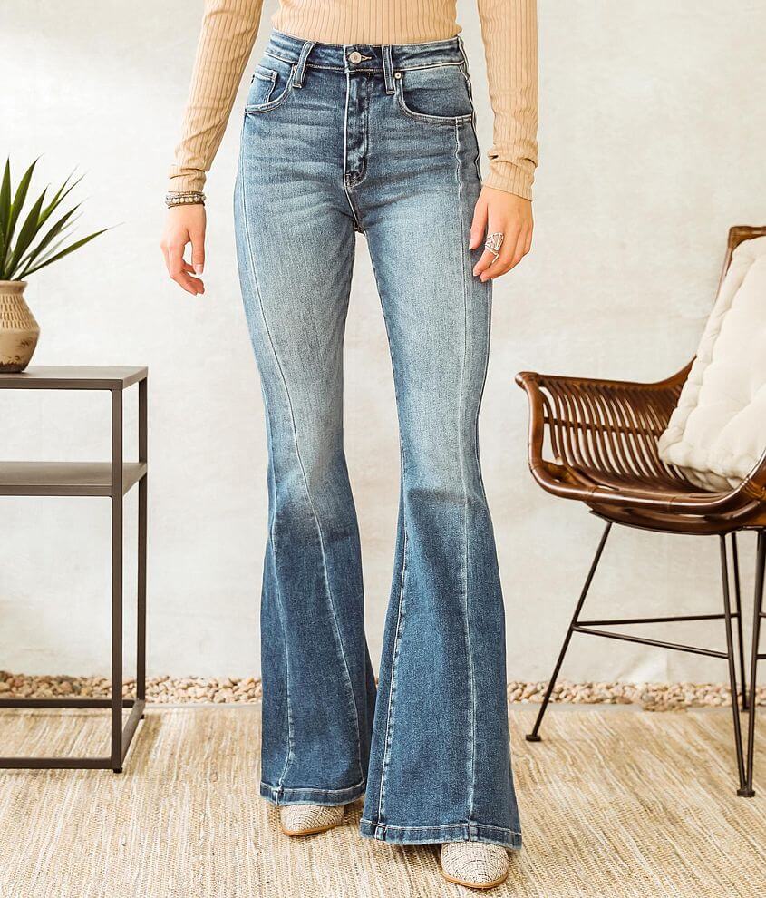 KanCan High Rise Flare Stretch Jean front view