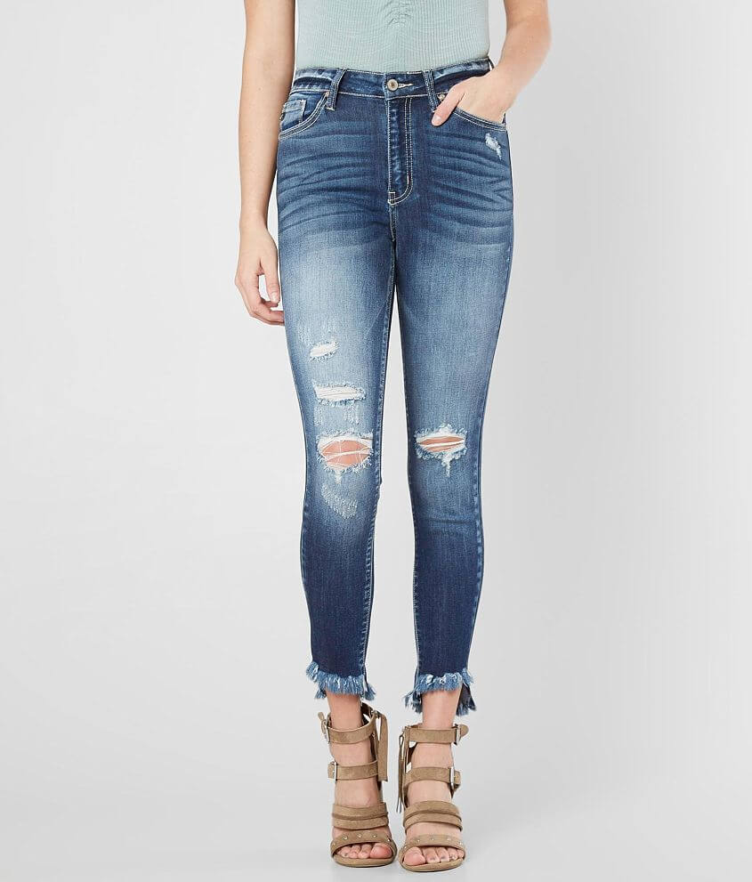 KanCan High Rise Ankle Skinny Stretch Jean front view