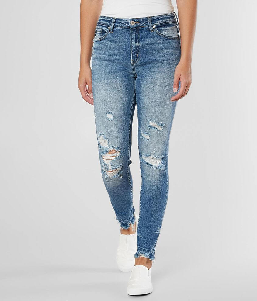 KanCan Girlfriend High Rise Ankle Stretch Jean front view