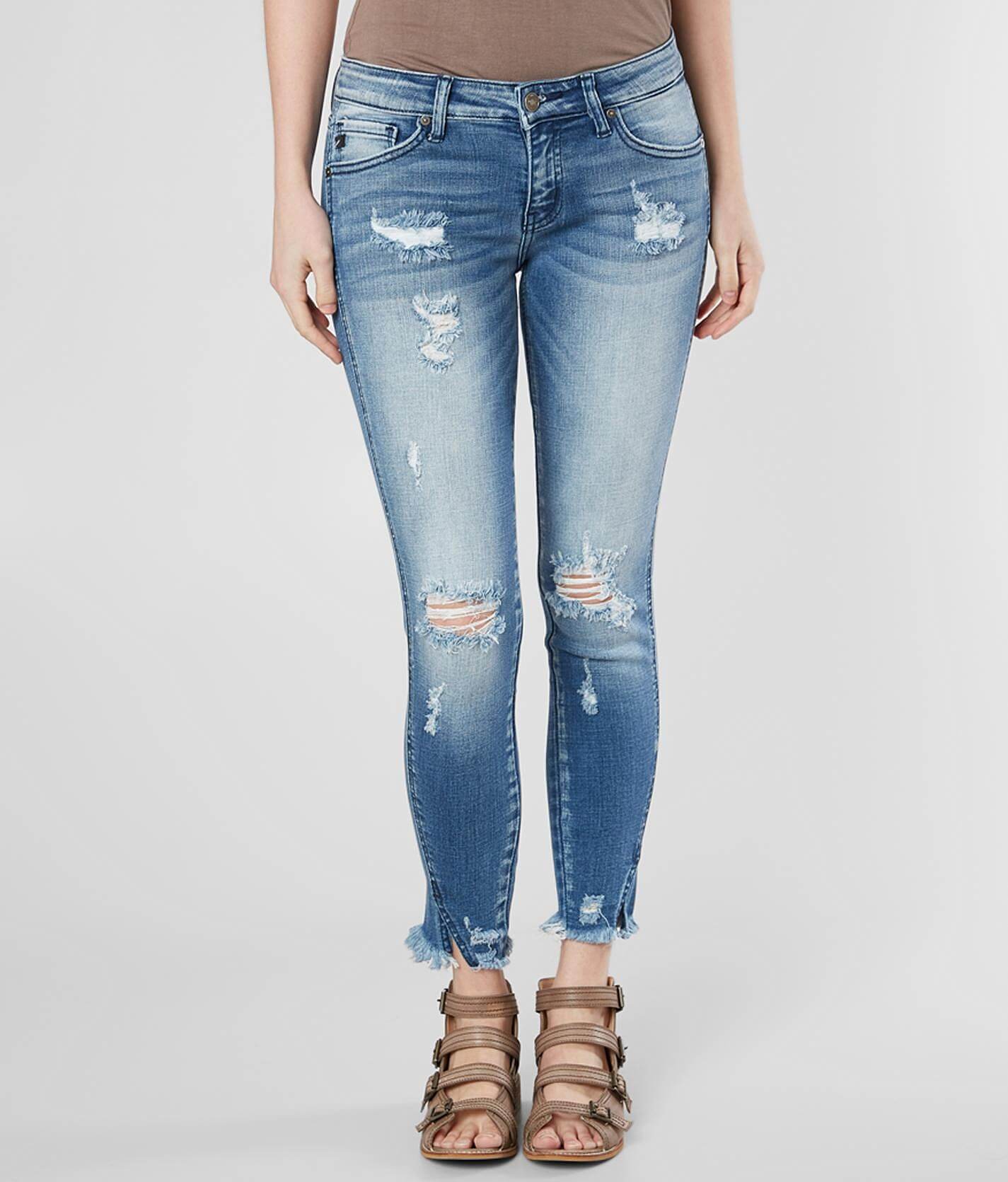 low rise ankle jeans