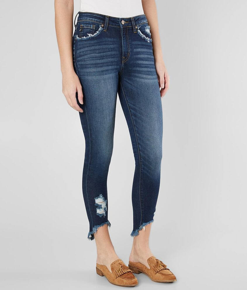 KanCan High Rise Ankle Skinny Stretch Jean front view