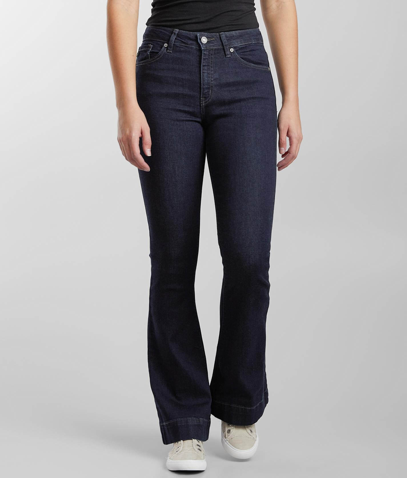 kancan high rise flare stretch jean