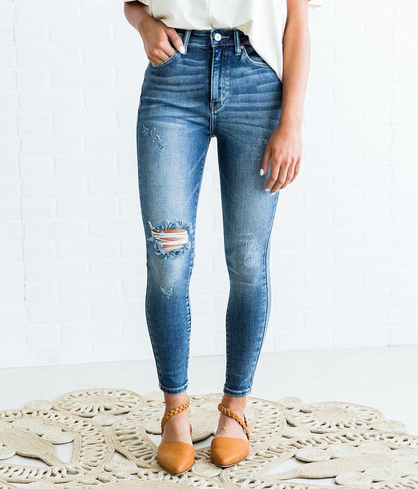 KanCan Ultra High Rise Ankle Skinny Stretch Jean front view