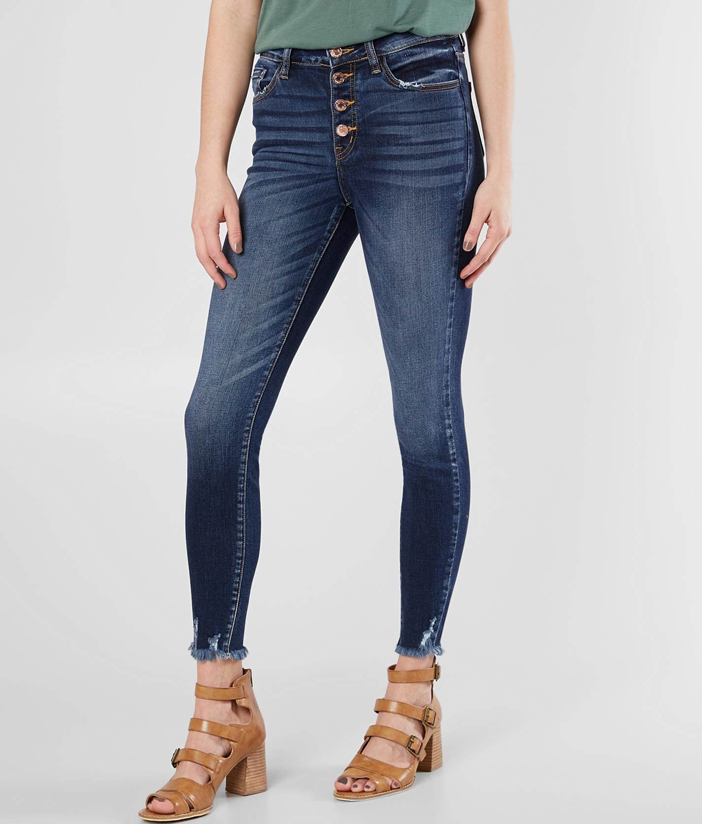 kancan frayed jeans