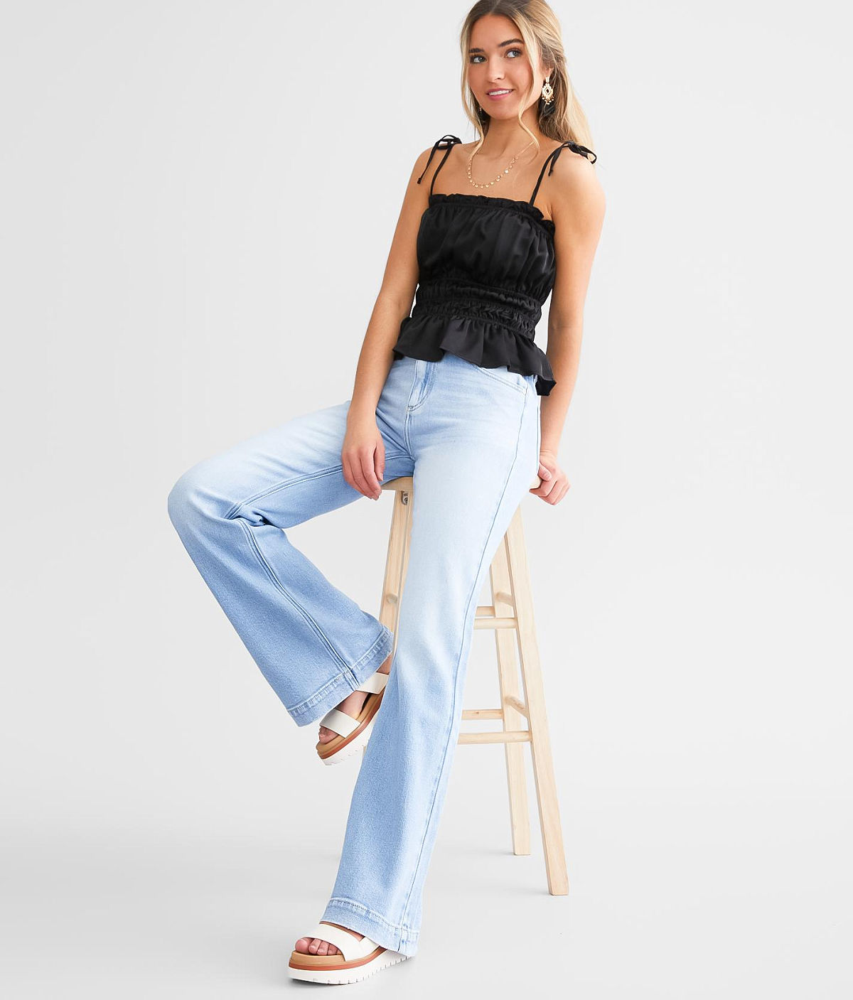 KanCan Signature High Rise Trouser Stretch Jean — Light by Buckle