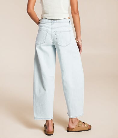 KanCan Signature Horseshoe Striped Stretch Jean back view