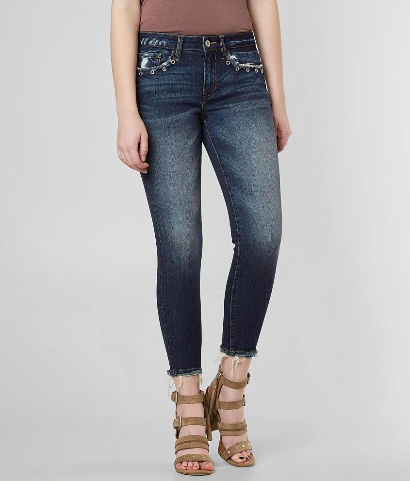 KanCan Mid-Rise Ankle Skinny Stretch Jean front view