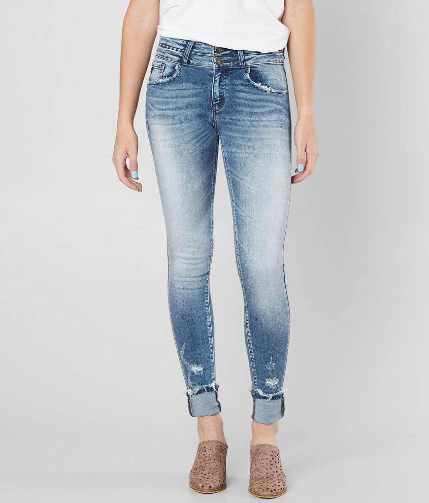 KanCan Signature Mid-Rise Ankle Skinny Jean front view