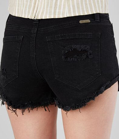 KanCan Signature Mid-Rise Stretch Cuffed Short BACK_POCKET