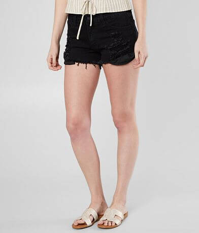 KanCan Signature Mid-Rise Stretch Cuffed Short FULL_LEFT_SIDE
