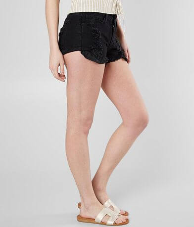 KanCan Signature Mid-Rise Stretch Cuffed Short FULL_RIGHT_SIDE