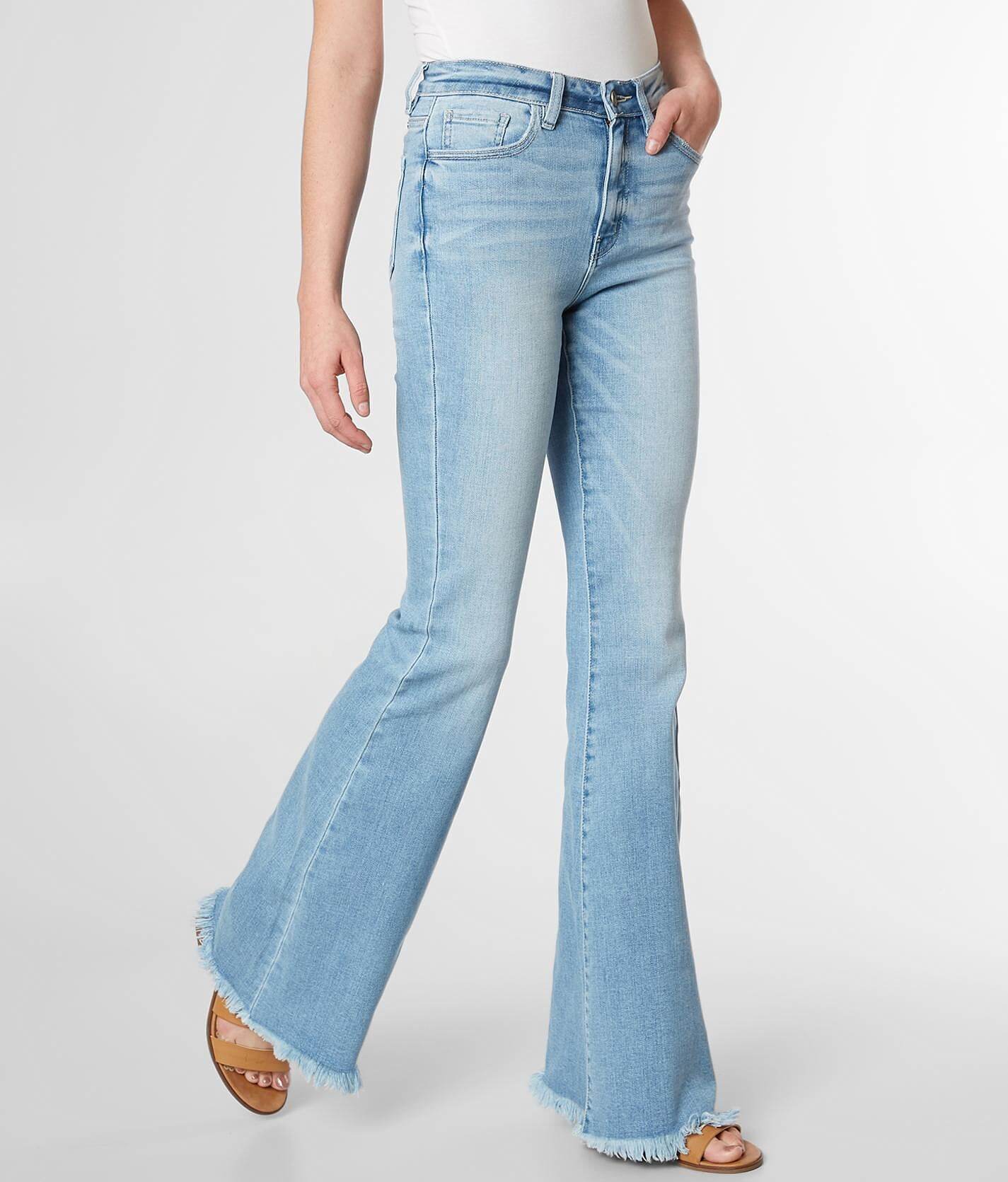 kancan white flare jeans