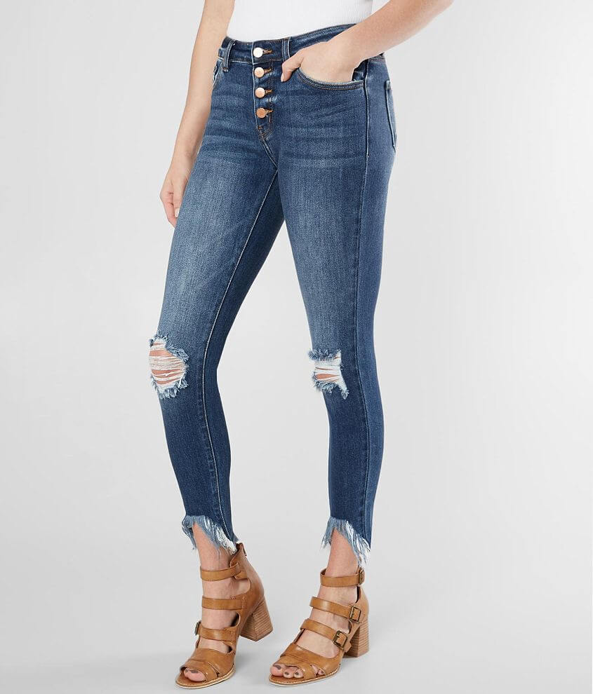 KanCan Signature Mid-Rise Ankle Skinny Jean front view