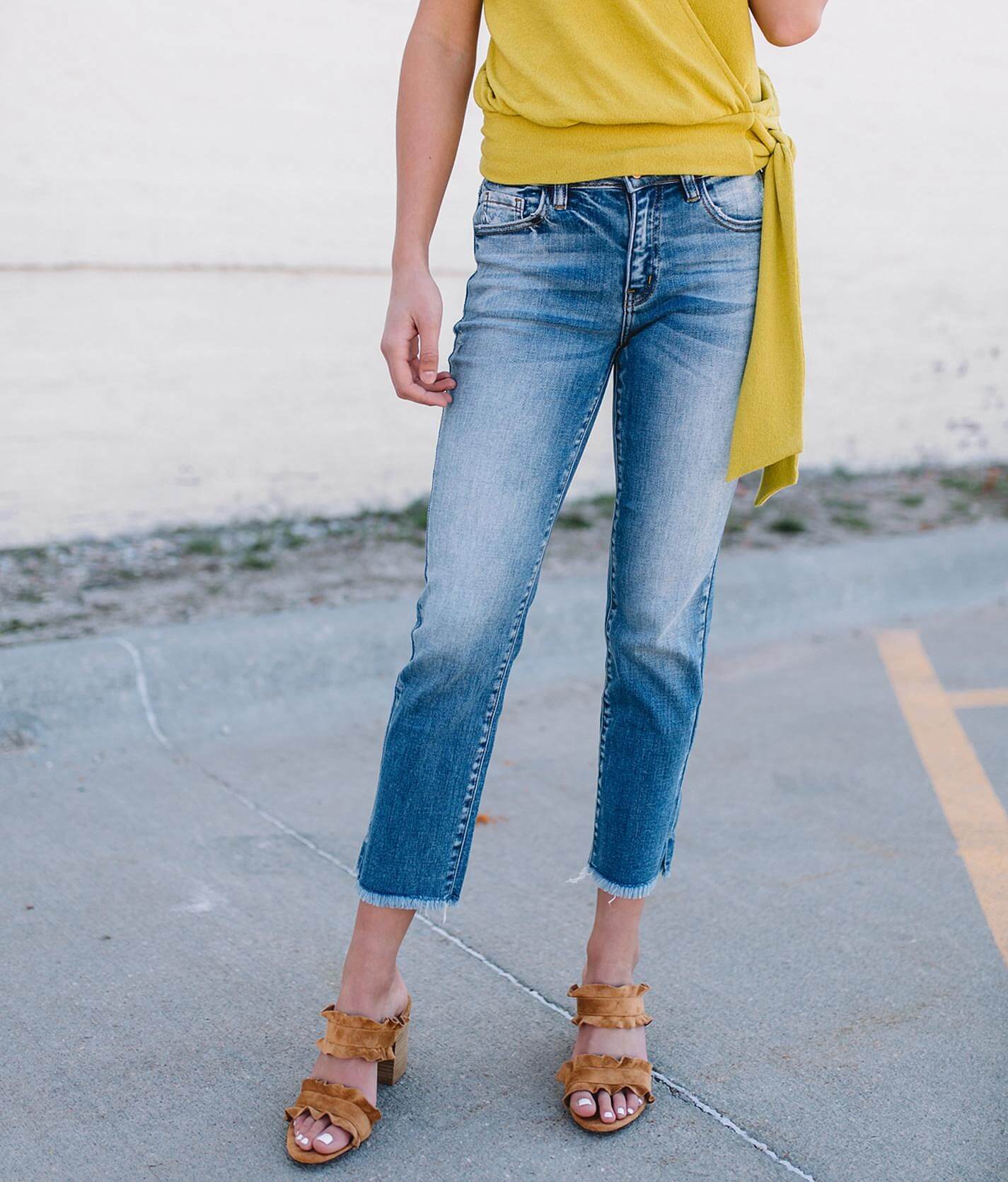 button fly bell bottom jeans