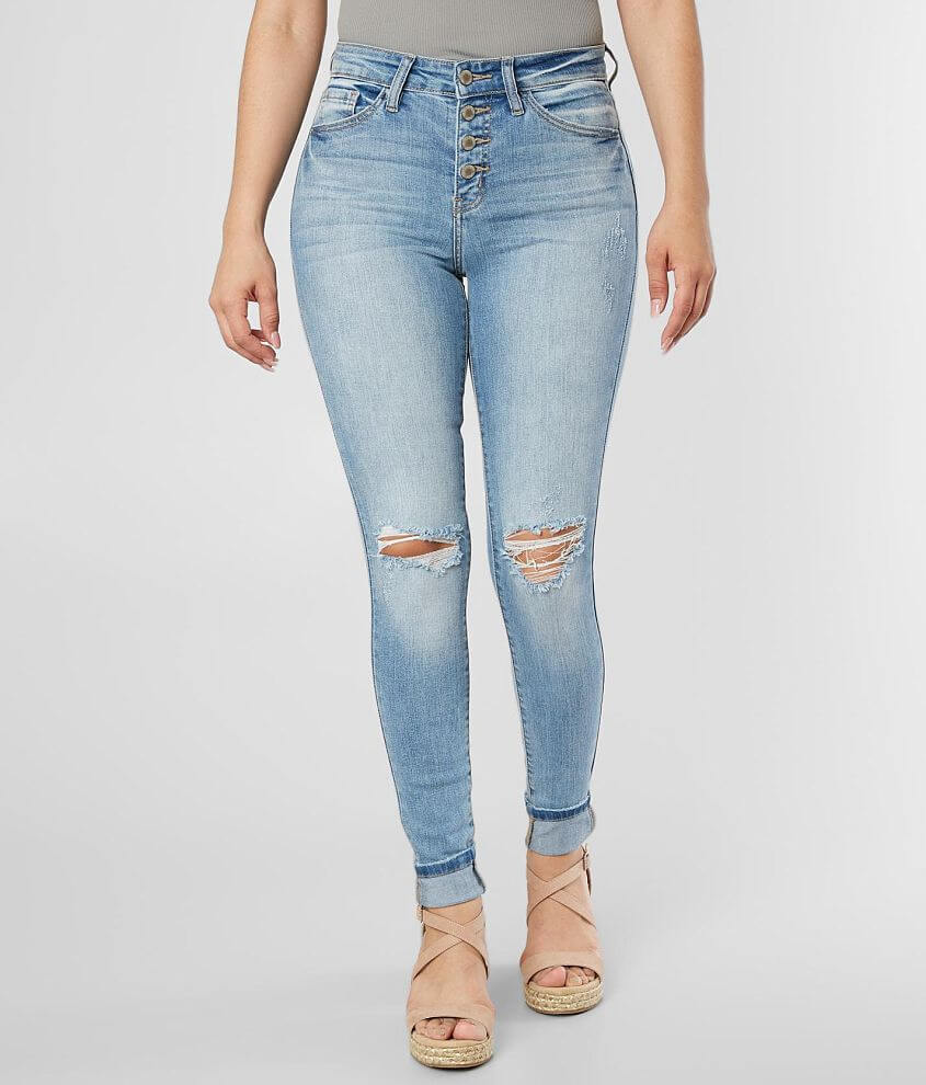 KanCan Signature Kurvy Mid-Rise Skinny Jean front view