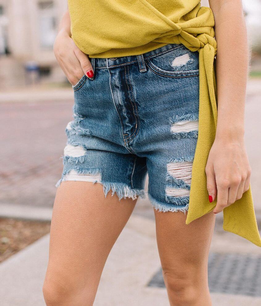 Ultra high waisted jean on sale shorts