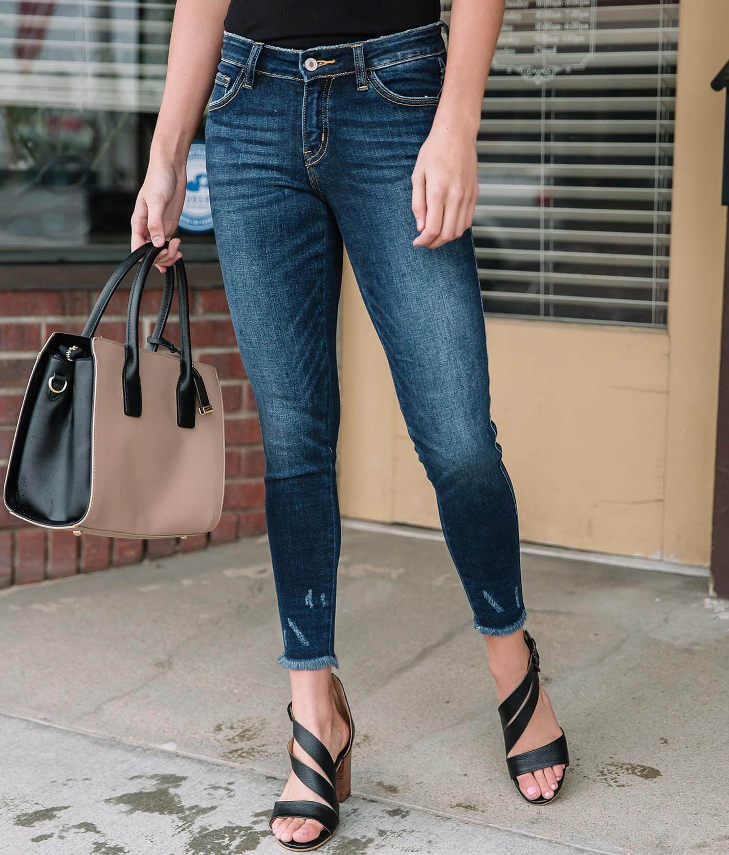 buckle low rise jeans