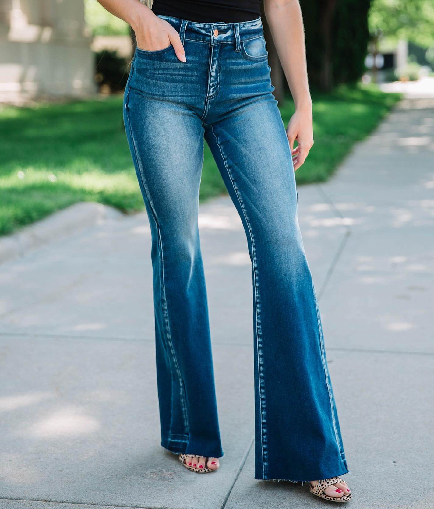 signature high rise super flare jean