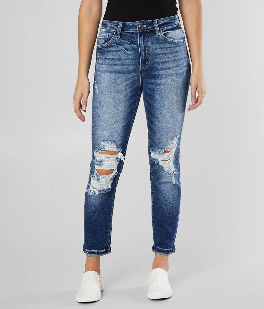 KanCan Signature Mom Fit Stretch Jean front view