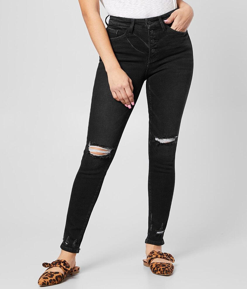 KanCan Signature Kurvy Mid-Rise Ankle Skinny Jean front view