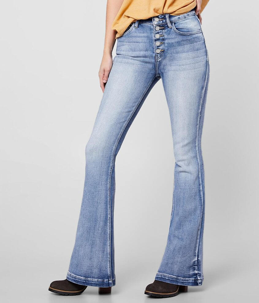 KanCan Signature High Rise Flare Stretch Jean - Women's Jeans in Hazel ...