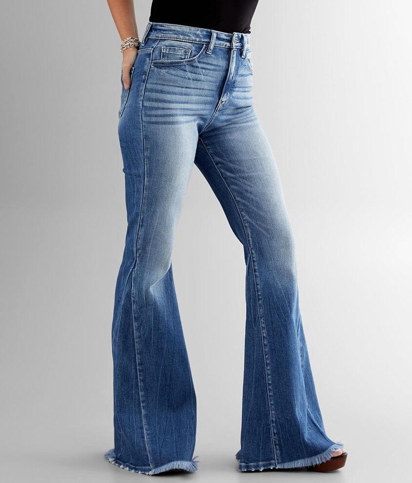 KanCan Signature Ultra Rise High Super Flare Jean front view