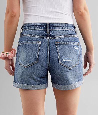 KanCan Signature High Rise Cuffed Short back view