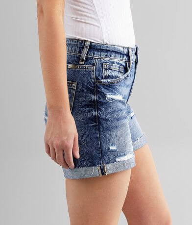 KanCan Signature High Rise Cuffed Short full right side view