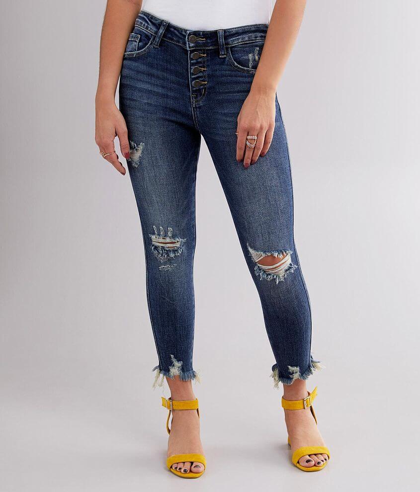 KanCan Signature Mid-Rise Ankle Skinny Jean front view