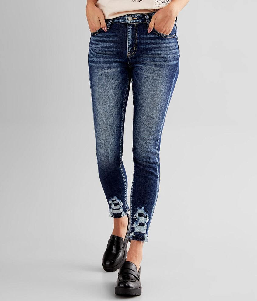 KanCan Signature Mid-Rise Ankle Skinny Jean front view