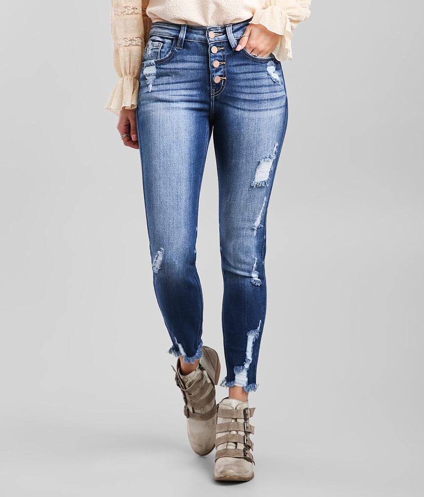 KanCan Signature Mid-Rise Ankle Skinny Jean front view