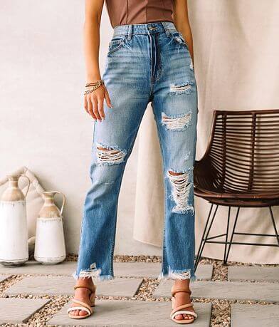 KanCan Signature High Waisted Straight Jean FULL_RIGHT_SIDE