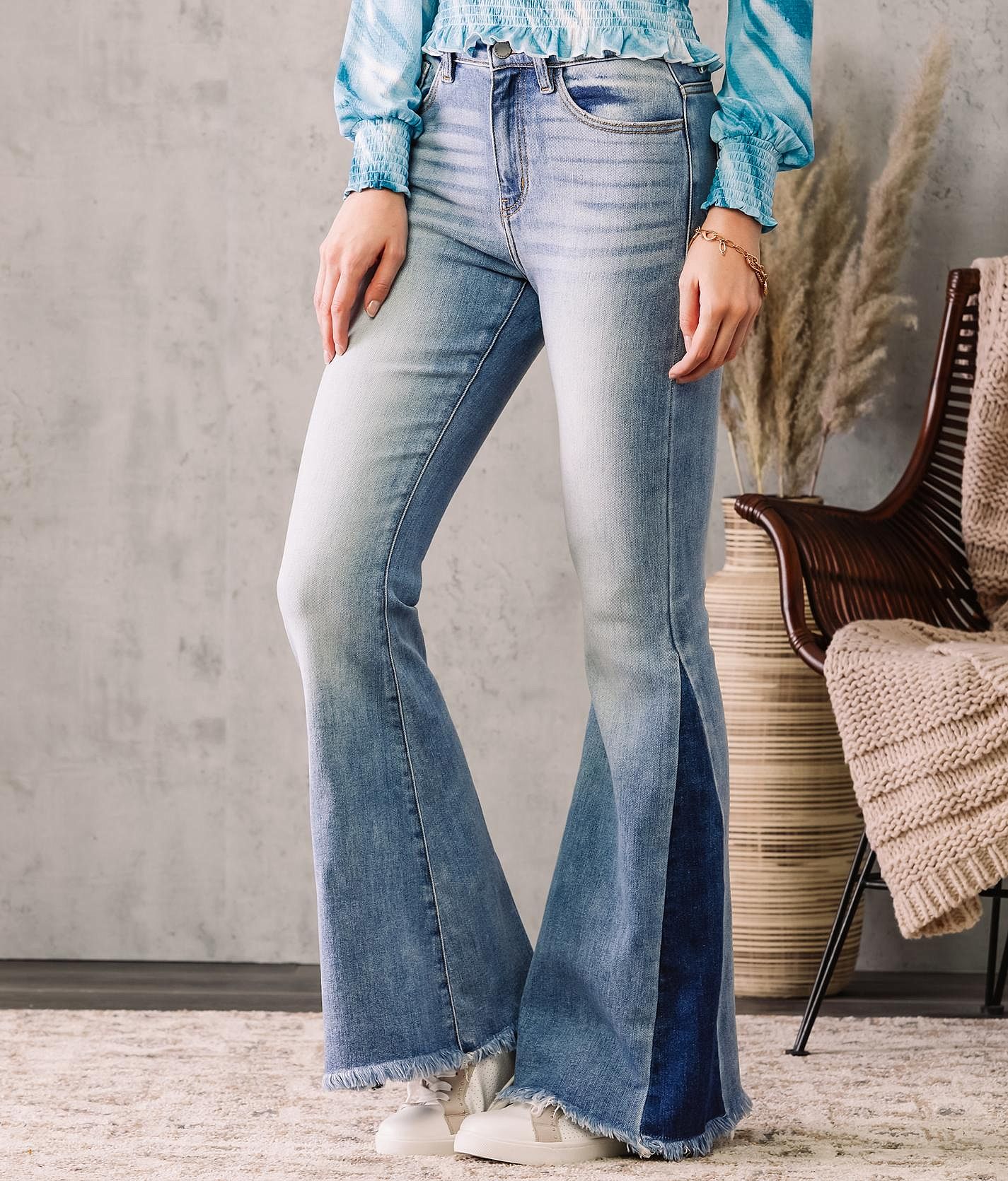 【PORTERNA】Laura Flare Jean Denim_Flared_Pants-Pants-SG-