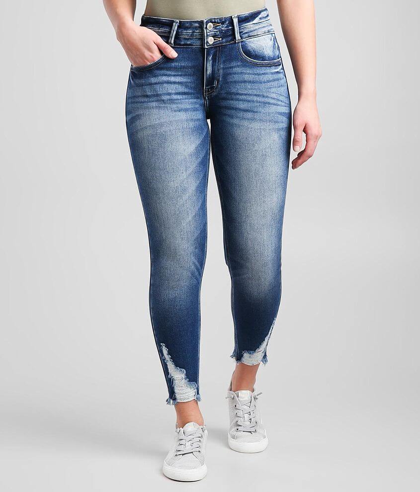 KanCan Signature Kurvy Mid-Rise Ankle Skinny Jean front view