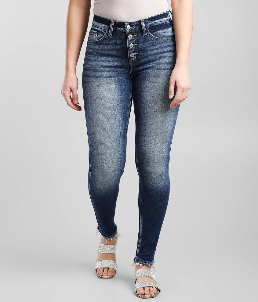 KanCan Signature Kurvy Mid-Rise Skinny Jean front view