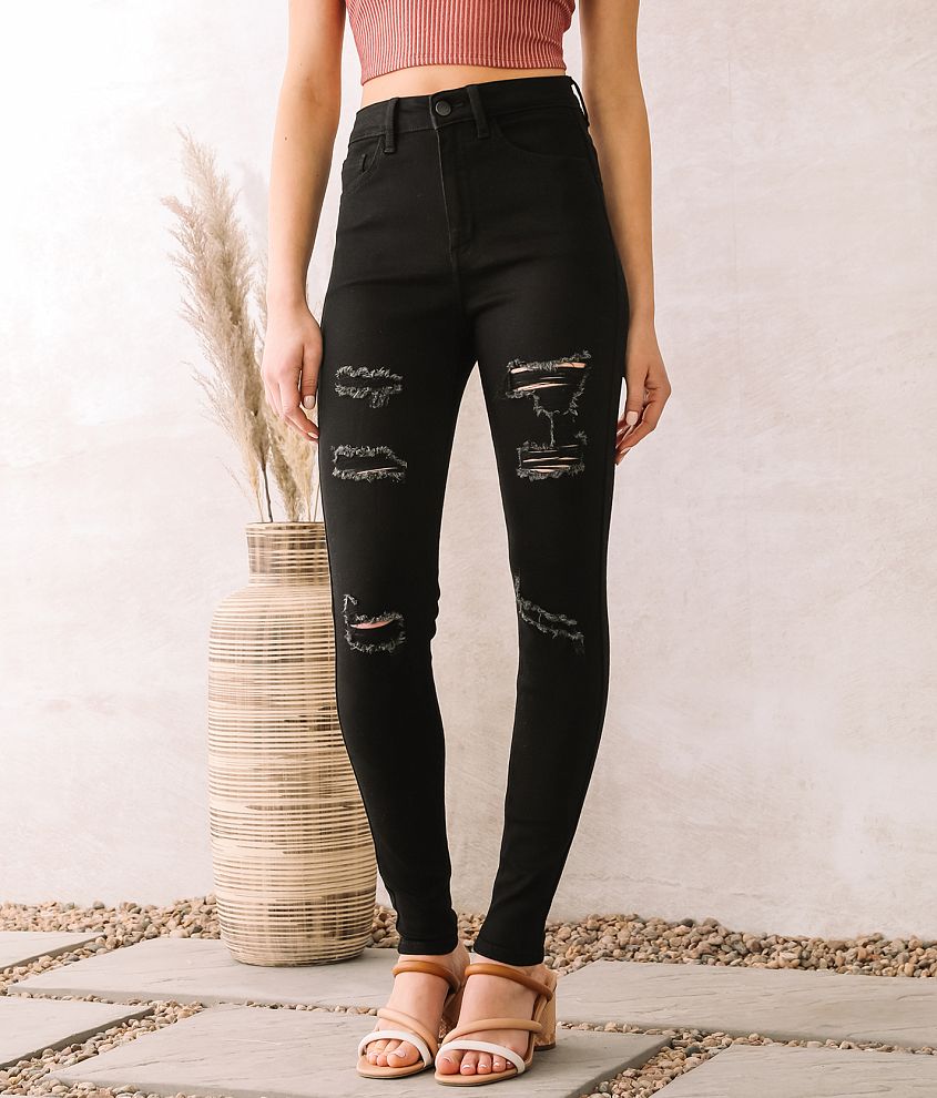 black high rise kancan jeans