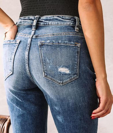 KanCan Signature High Rise Relaxed Taper Jean BACK_POCKET