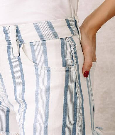 KanCan Signature High Rise Striped Stretch Short MISC_DETAIL_1